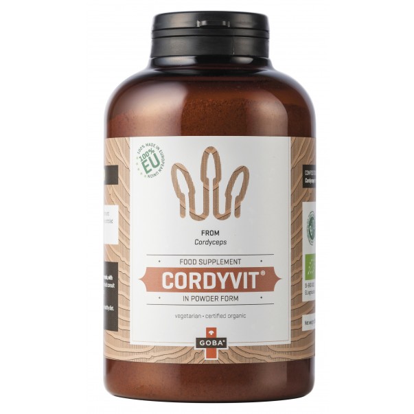 Cordyvit, prehransko dopolnilo iz gobe Cordyceps, ekološko, MycoMedica, 250g