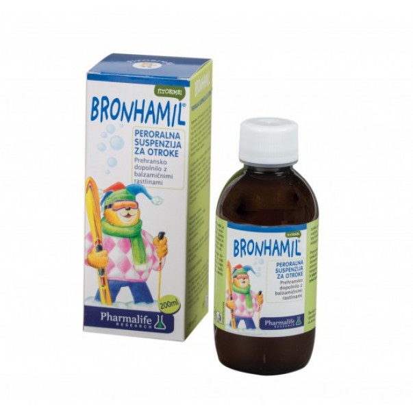 Fitobimbi Bronhamil, sirup za otroke, 200ml