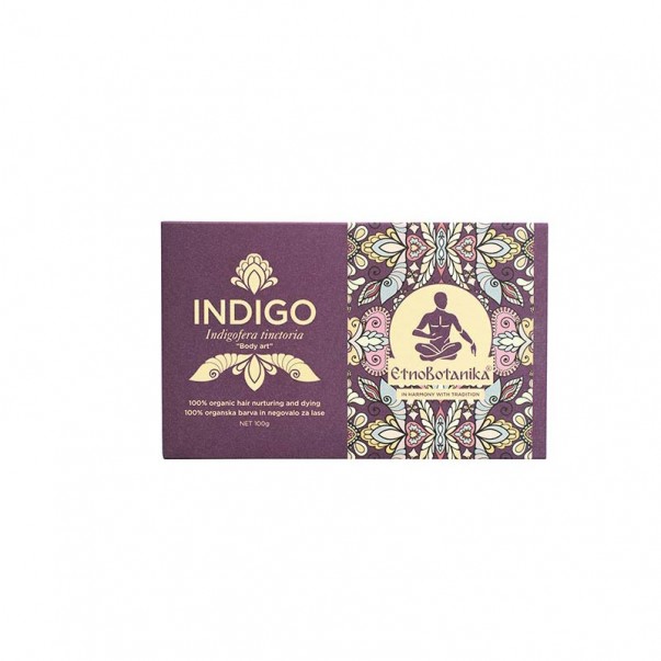 Indigo, ekološka barva za lase, Etnobotanika, 100g