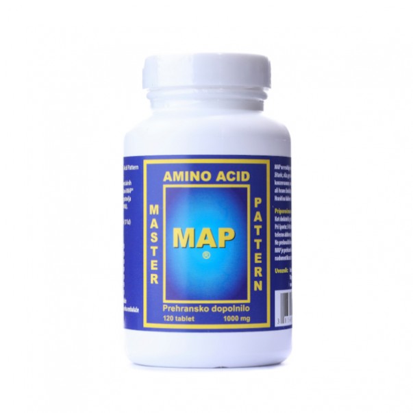 MAP beljakovine – esencialne aminokisline, Institut.O, 120 tablet