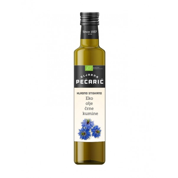 Olje črne kumine, ekološko, Oljarna Pečarič, 250ml