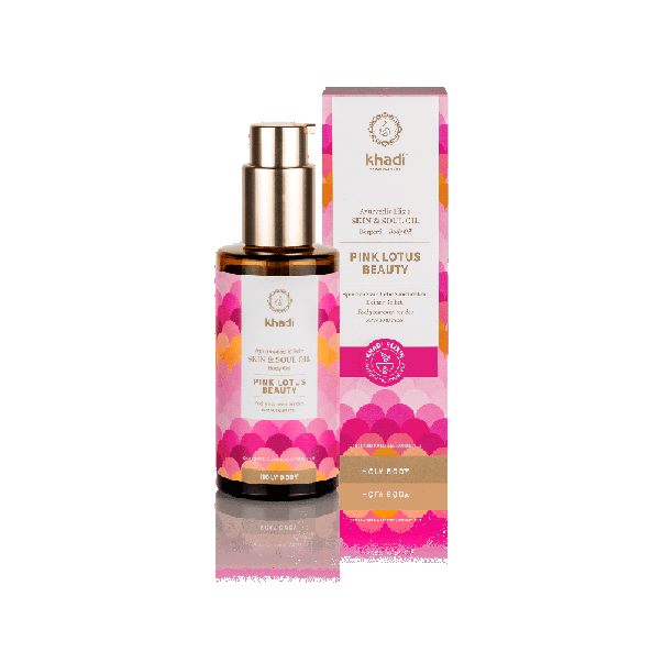 Olje za obraz in telo čutni rožnati lotus, Khadi, 100ml