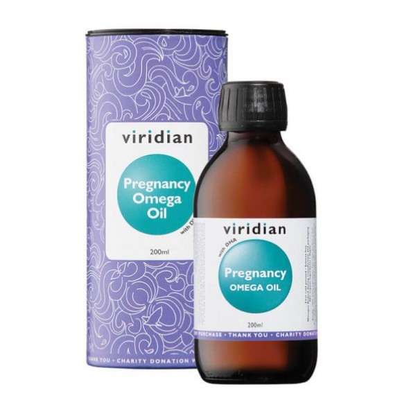 Omega olje za nosečnost in dojenje z DHA verigami, Viridian, 200ml