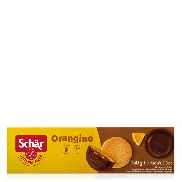 Piškoti s pomarančnim nadevom, brez glutena, Schär, 150g