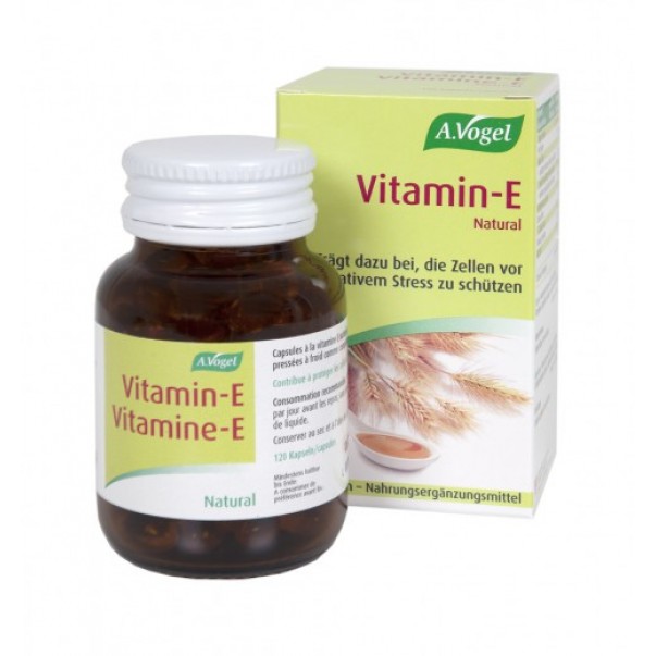 Vitamin E, olje pšeničnih kalčkov v kapsulah, A.Vogel, 120 kapsul