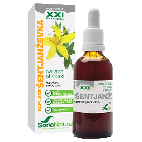 ŠENTJANŽEVKA TINKTURA brez alkohola XXI, 50ML, SORIA NATURAL